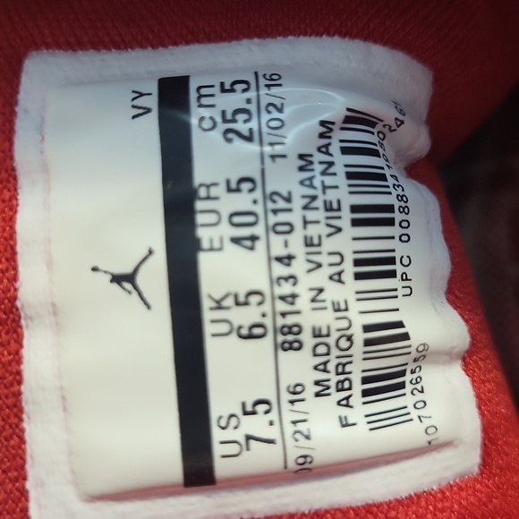 Nike Air Jordan 1st flight Premium, Mid, Black Red, Basketball Shoes - Picture 5 of 5